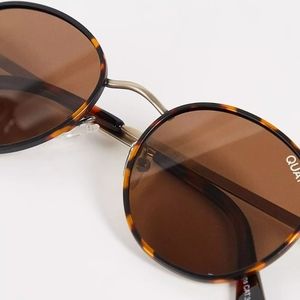 Quay Australia Sunglasses Round Brown Tortise